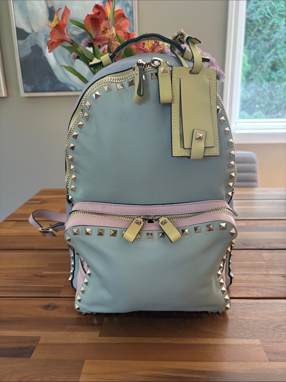 Authentic Valentino Pastel Studded Backpack
